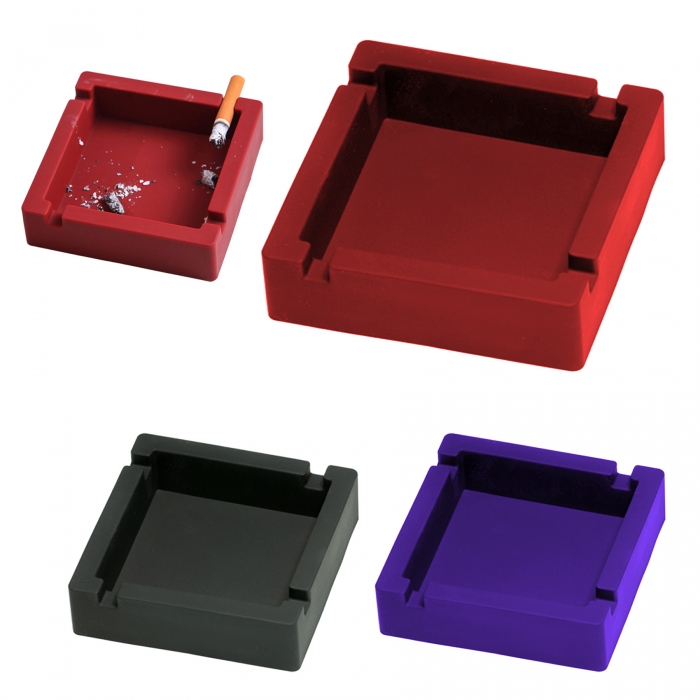 Square Silicone Ashtrays