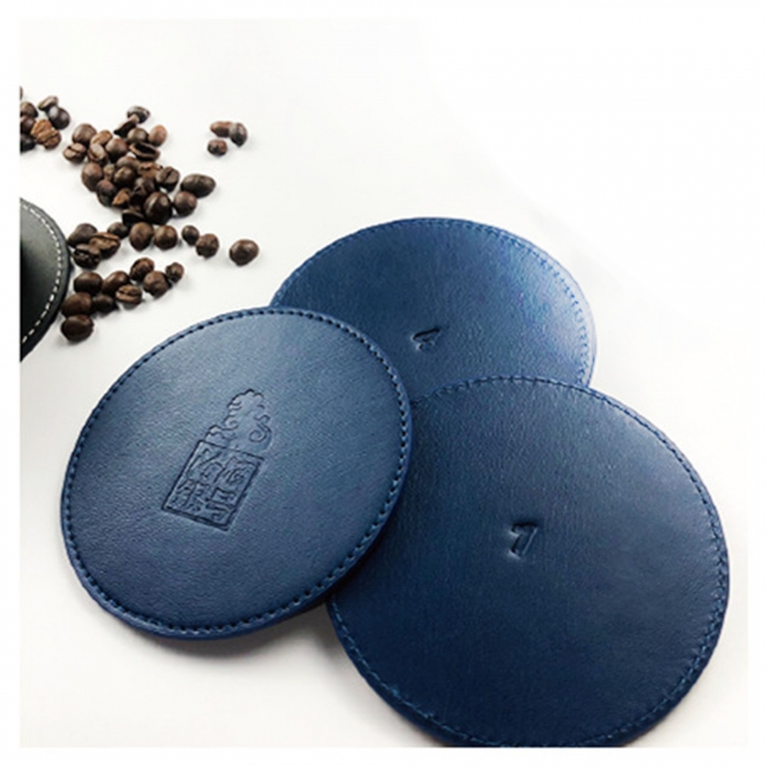 PU Leather Round Coffee Placemat