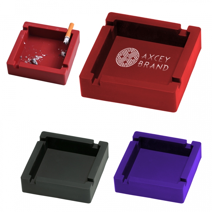 Square Silicone Ashtrays