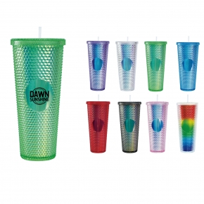 24oz Studded Tumbler With Straw