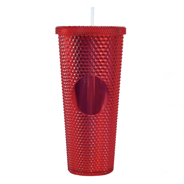 24oz Studded Tumbler With Straw