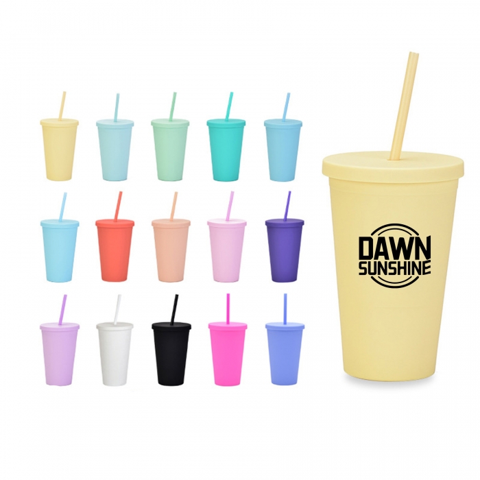 16oz Double Wall Plastic Tumbler