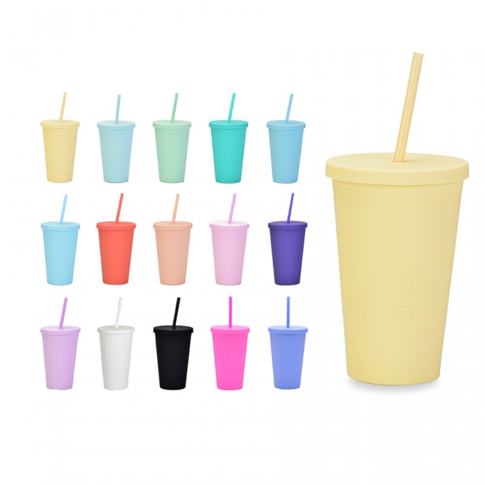 16oz Double Wall Plastic Tumbler