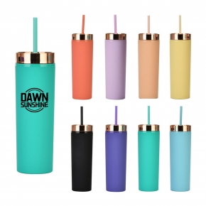 16oz Double Wall Reusable Plastic Tumbler