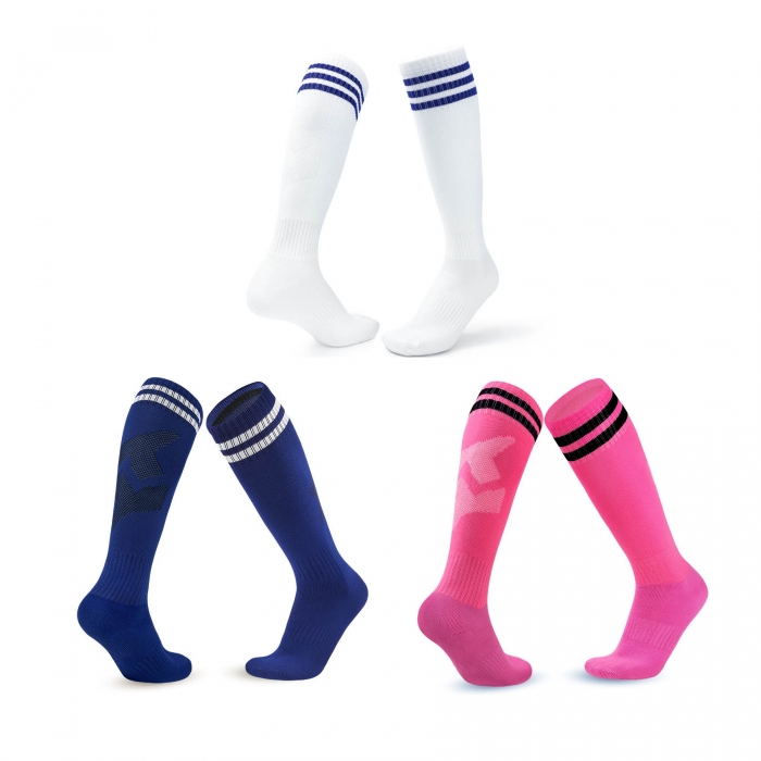 Multi Colors Paired Kids Adults Football Long Socks