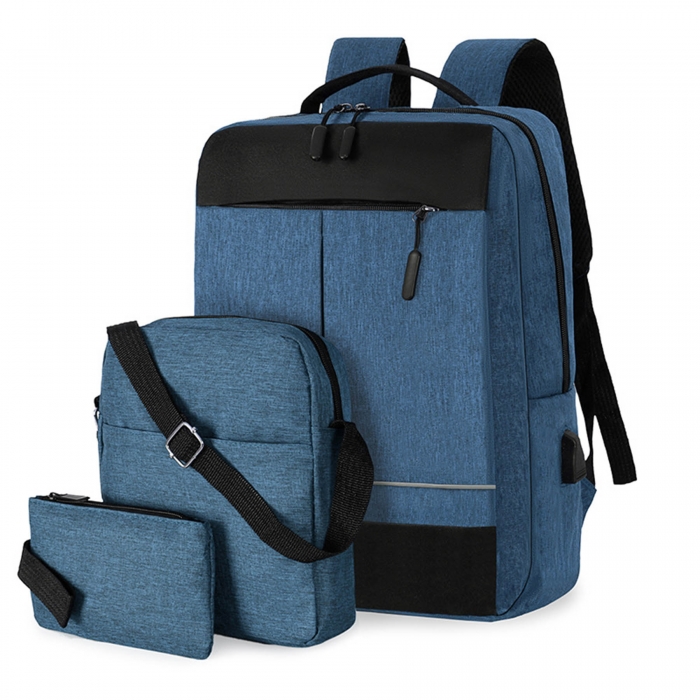 Multi Color 3 Piece Notebook Backpack