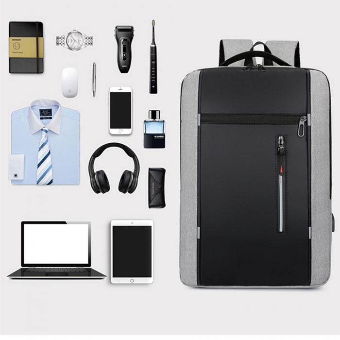 Simple Design Usb Charging Laptop Backpack