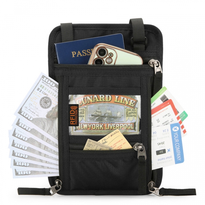 Hanging Portable Multifunctional RFID Card Bag