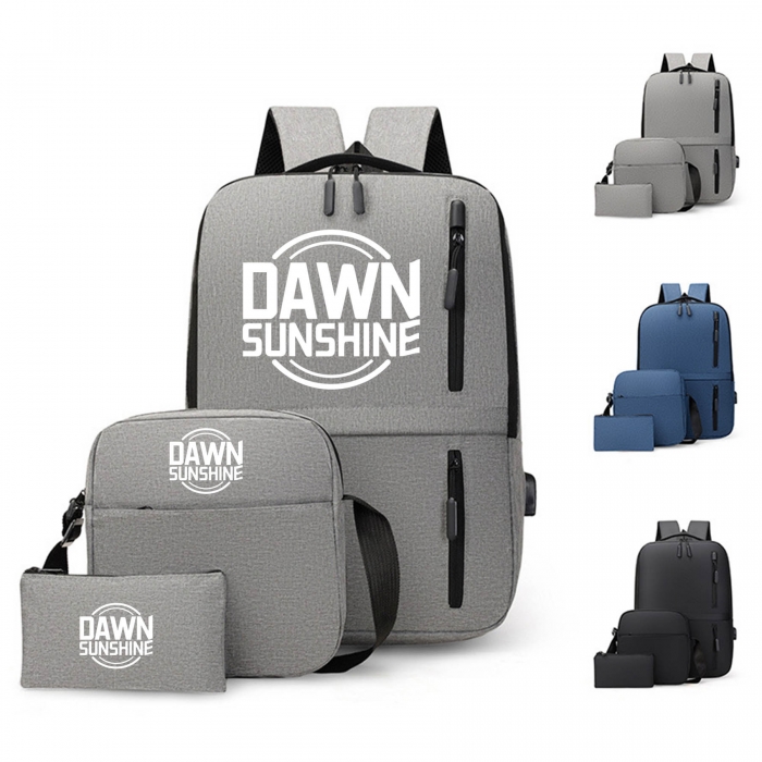 Simple Design 3 Piece Daily Backpack Bags