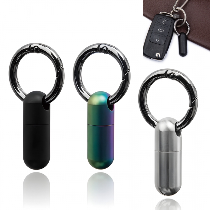 Portable Small Pill Container w/ Keychain