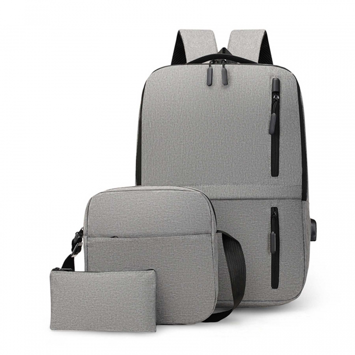 Simple Design 3 Piece Daily Backpack Bags