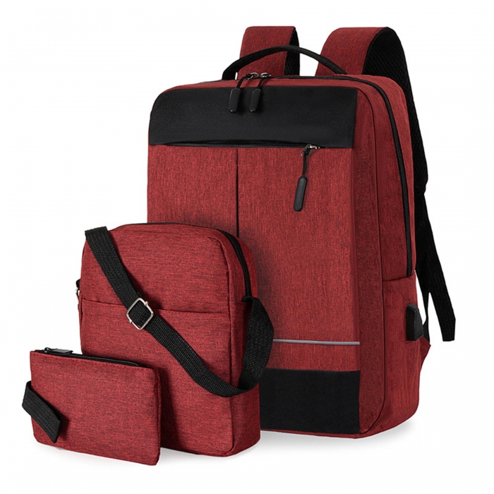 Multi Color 3 Piece Notebook Backpack