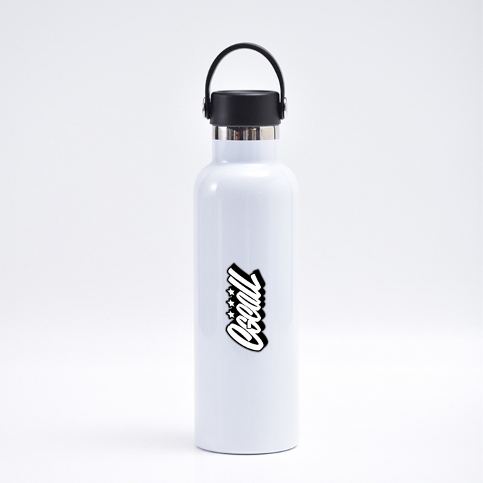 17 Oz Large-Mouthed Hiking Water Bottle W/Handle