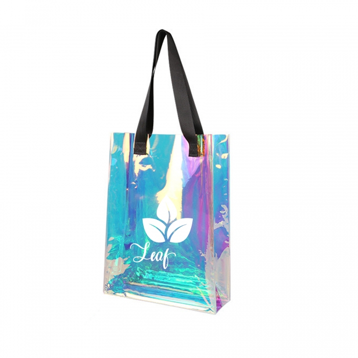 Holographic Iridescent Laser PVC Tote Bag