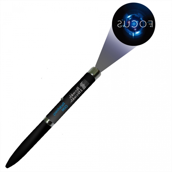 Metal Ballpoint Pen W/LOGO LED Projection Light