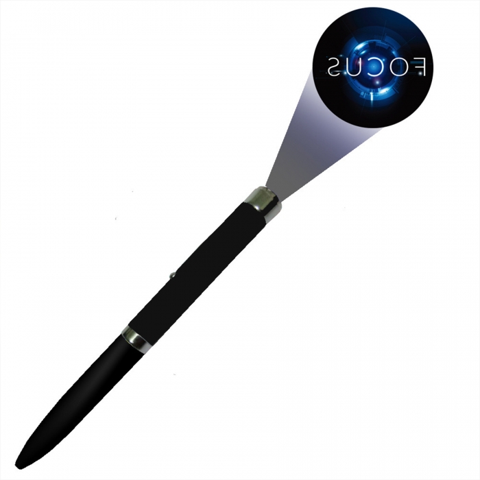 Metal Ballpoint Pen W/LOGO LED Projection Light