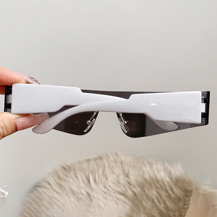 Punk Futuristic Rimless Sunglasses Sunglasses