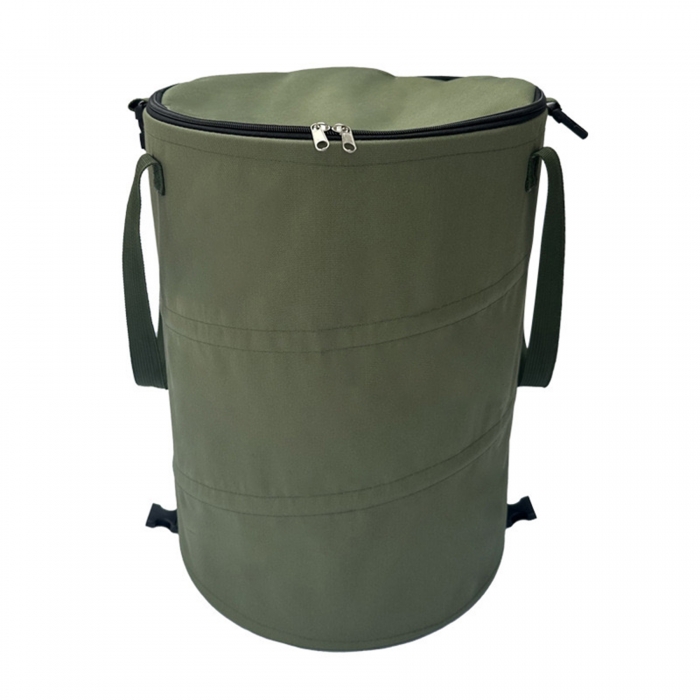 Collapsible Garden Trash Can w/Cap