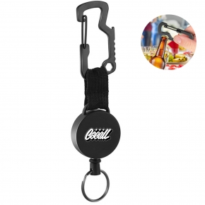 Multifunctional Stainless Steel Retractable Climbing Keychain