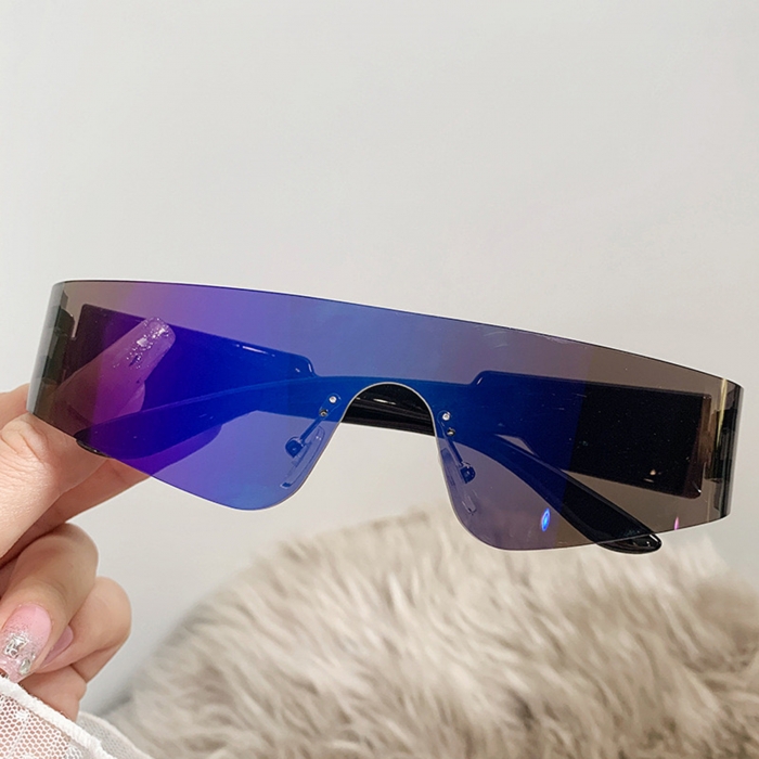 Punk Futuristic Rimless Sunglasses Sunglasses