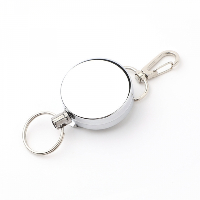 All-Metal Retractable Anti-Theft Keychain