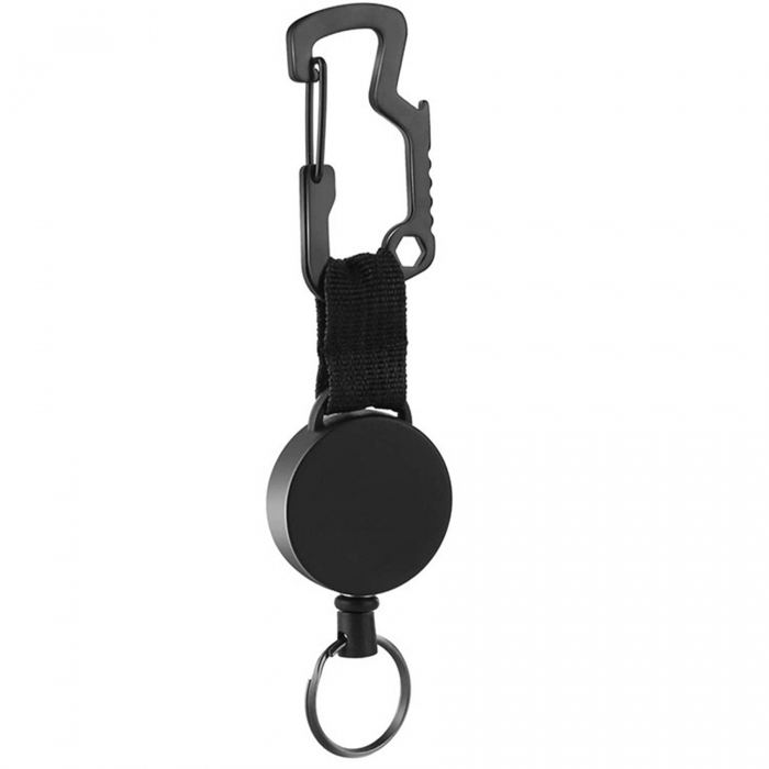 Multifunctional Stainless Steel Retractable Climbing Keychain