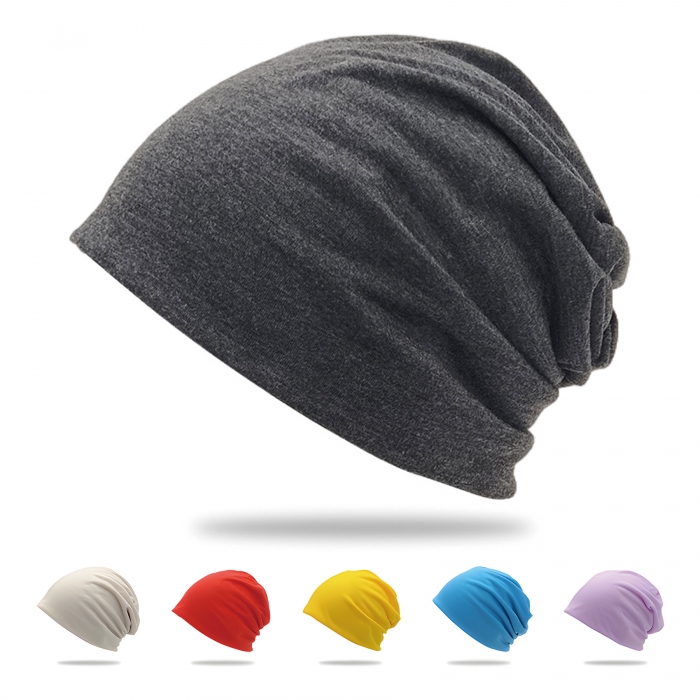 Thin Knit Loose Beanies Dwarf Hat Sleep Cap for Men & Women