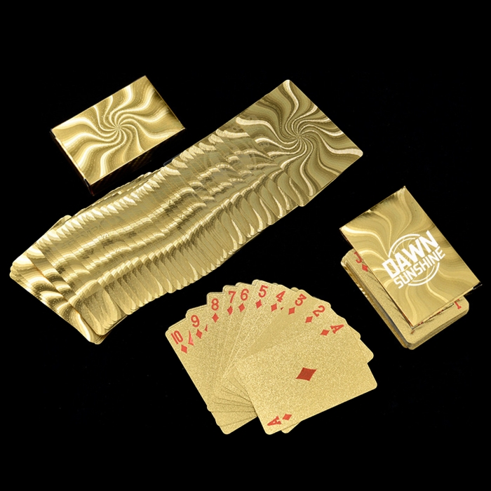 Durable and Waterproof Gold Playing Cards