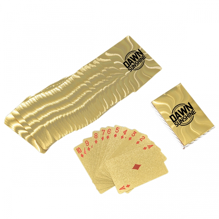 Durable and Waterproof Gold Playing Cards