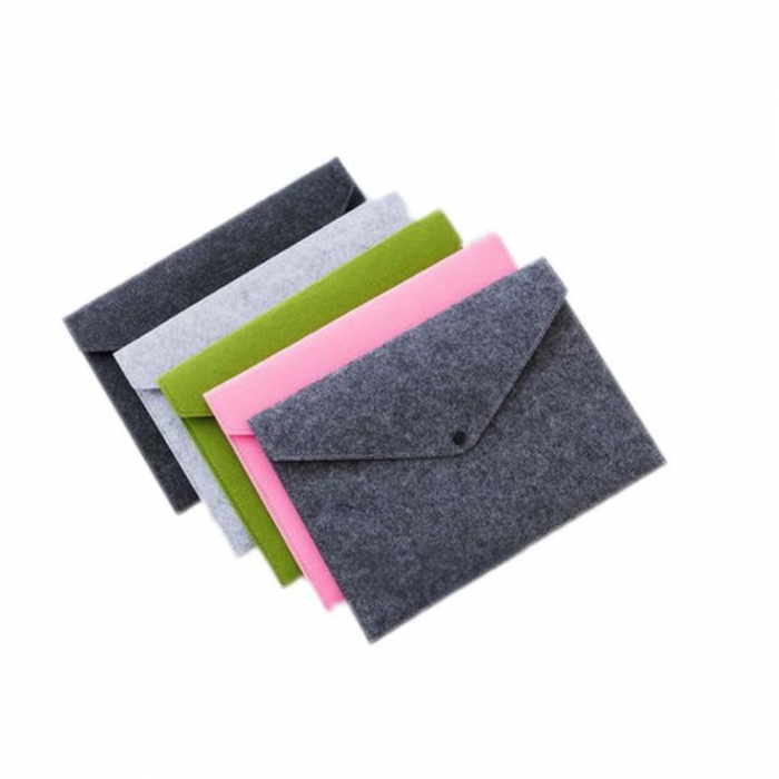 A4 Felt Document Bag 3 3/8 L x 9 7/16 W