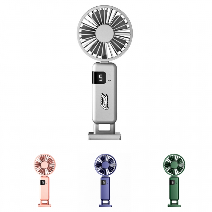 2-in-1 Fan W/Phone Stand and Hook