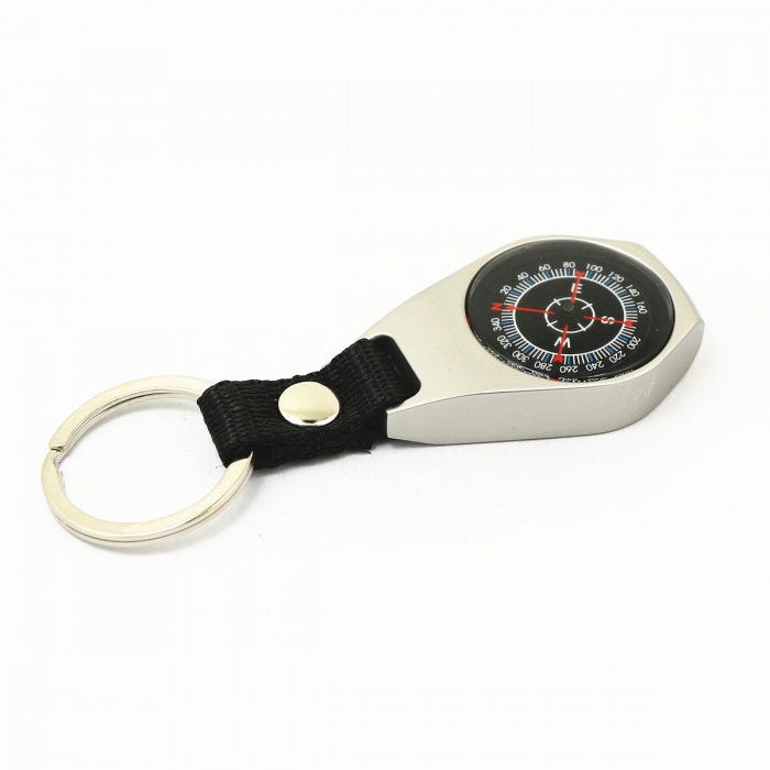 Zinc Alloy Keychain Compass