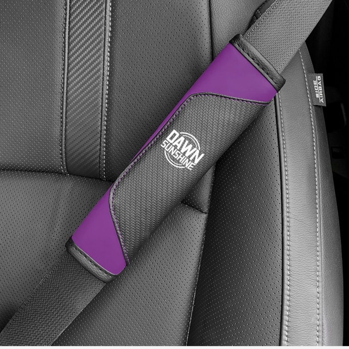 Fiber Leather Seatbelt Shoulder Strap Covers