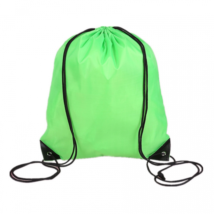 Sporty Canvas Drawstring Backpack 13 3/8 L × 16 15/16 W