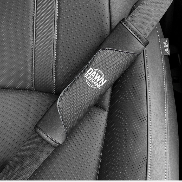 Fiber Leather Seatbelt Shoulder Strap Covers