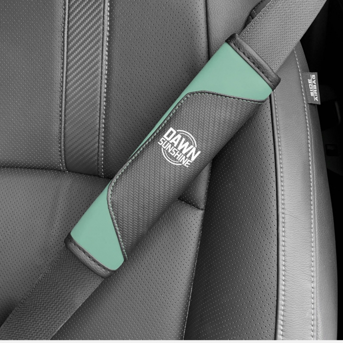 Fiber Leather Seatbelt Shoulder Strap Covers