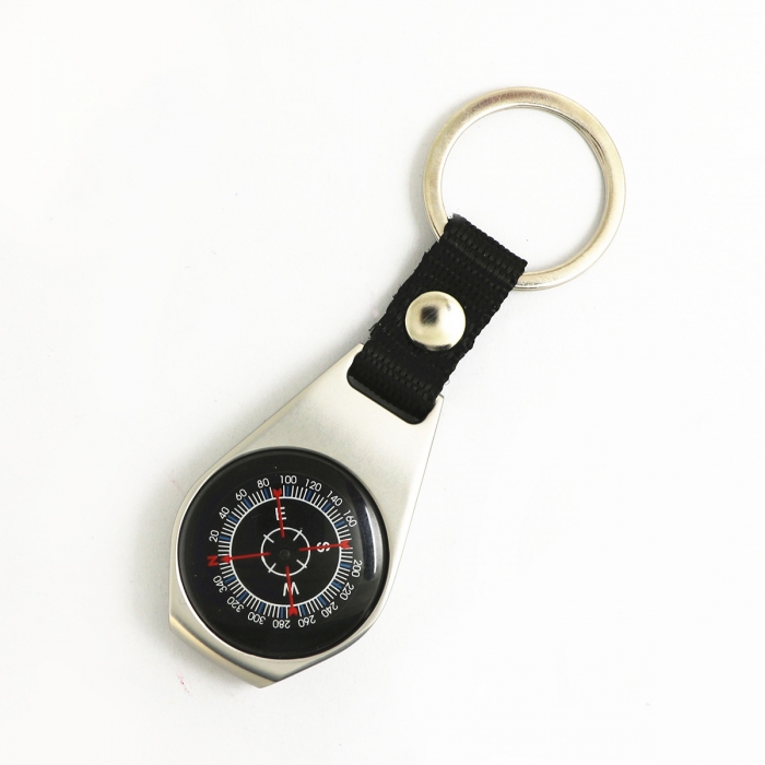 Zinc Alloy Keychain Compass