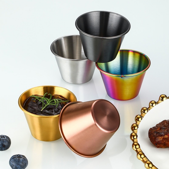 3oz 304 Stainless Steel Sauce Cup And Dipping Dish