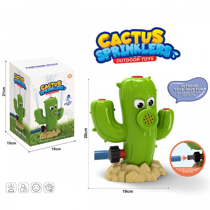 Summer Outdoor Cactus Sprinkler Toy