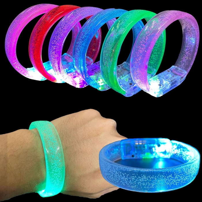 Vibrant Multi-Color LED Flashing Bangles