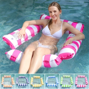 Floating Inflatable Stripe Water Hammock