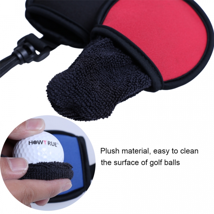 Golf Ball Cleaning Pouch with Clip