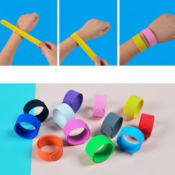 Custom Silicone Rubber Slap Bracelets