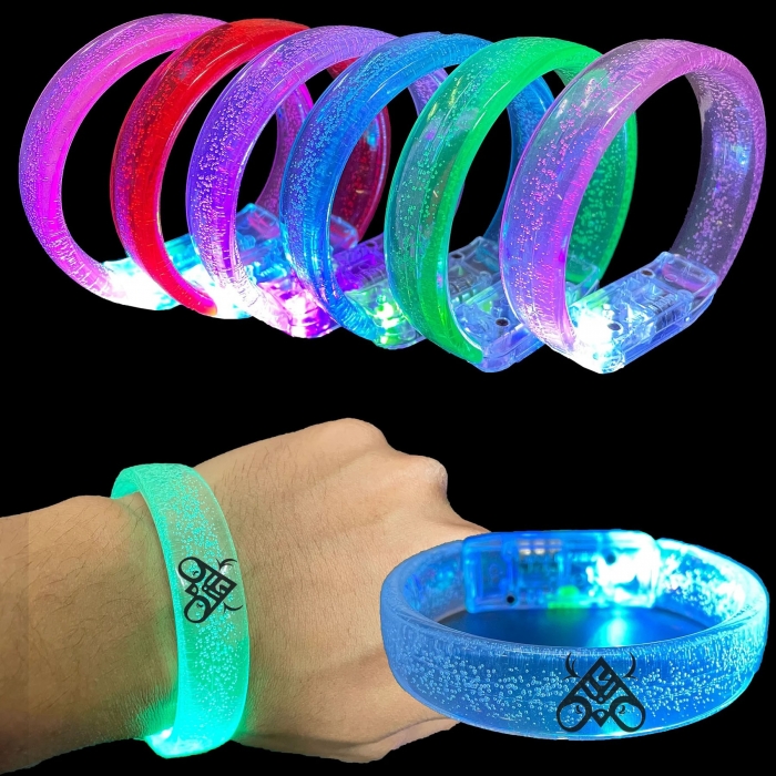 Vibrant Multi-Color LED Flashing Bangles