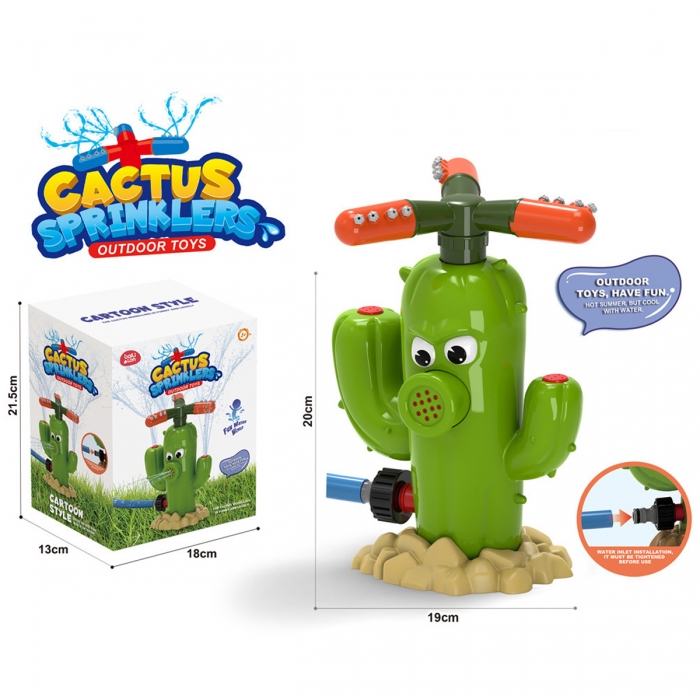 Summer Outdoor Cactus Sprinkler Toy