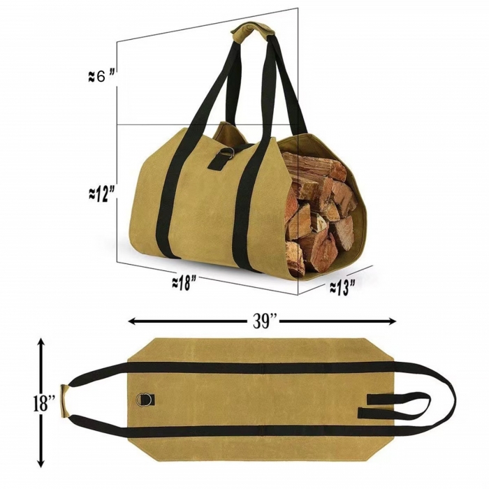 Firewood Carrier Tote Bag