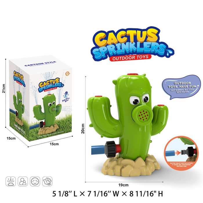 Summer Outdoor Cactus Sprinkler Toy