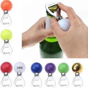 Colourful Golf Ball Shaped Beer Bottle Opener