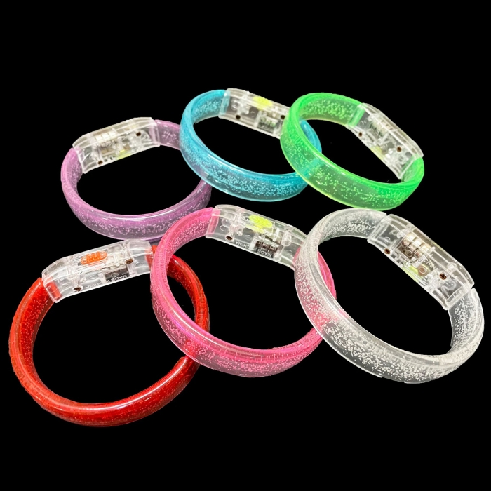 Vibrant Multi-Color LED Flashing Bangles