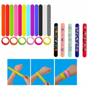 Custom Silicone Rubber Slap Bracelets